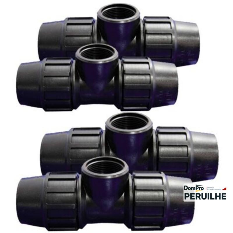 Ensemble raccords PE pour tube Vynil 4/6 | Peruilhe