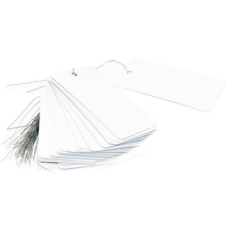 Étiquette métal blanche 110x55 mm LE 1000 | Peruilhe