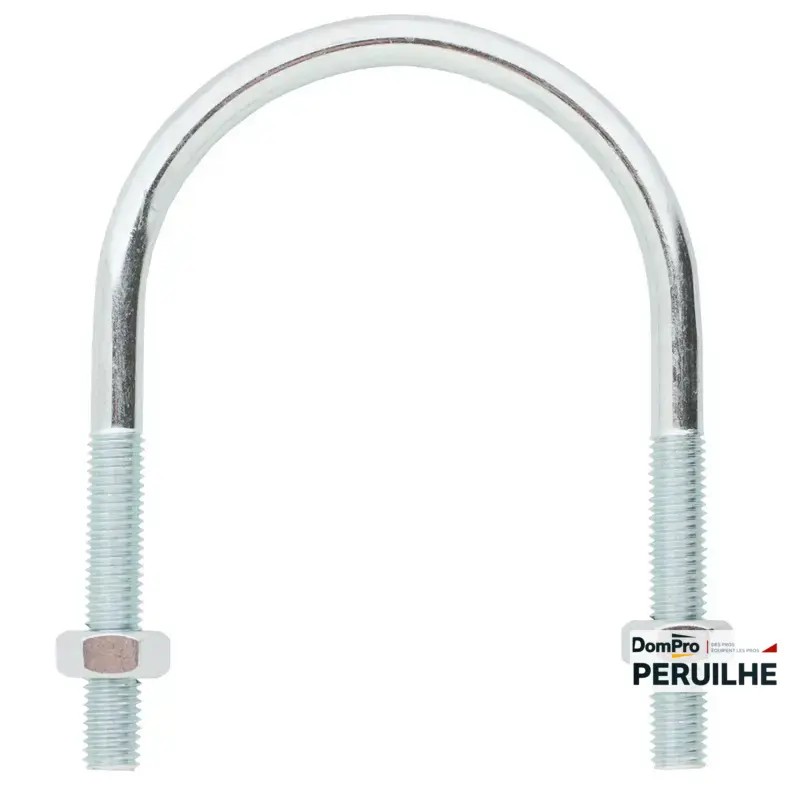 Étrier zingué écrous montés 12/17 | Peruilhe