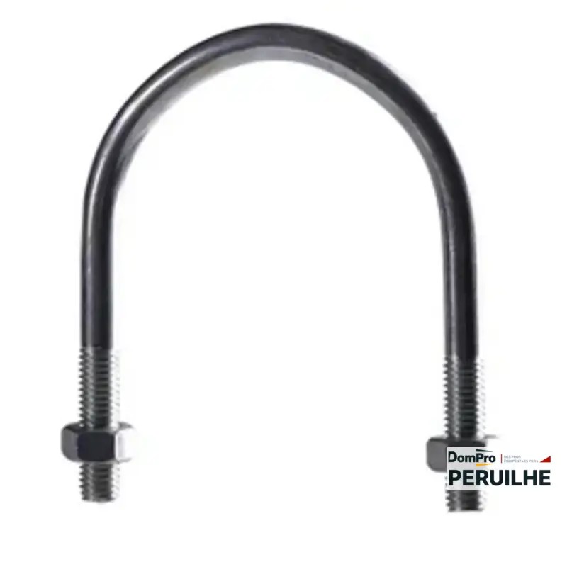 Étrier zingué écrous montés 80/90 - Peruilhe