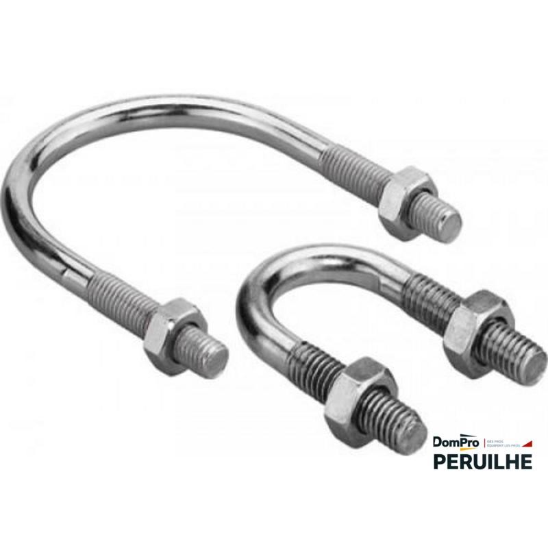 Étrier zingue écrous montés 90/102 | Peruilhe