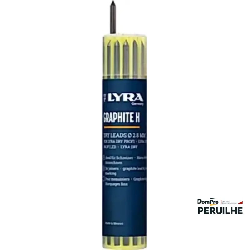 Étui 12 mines graphite 2,8 mm | Peruilhe