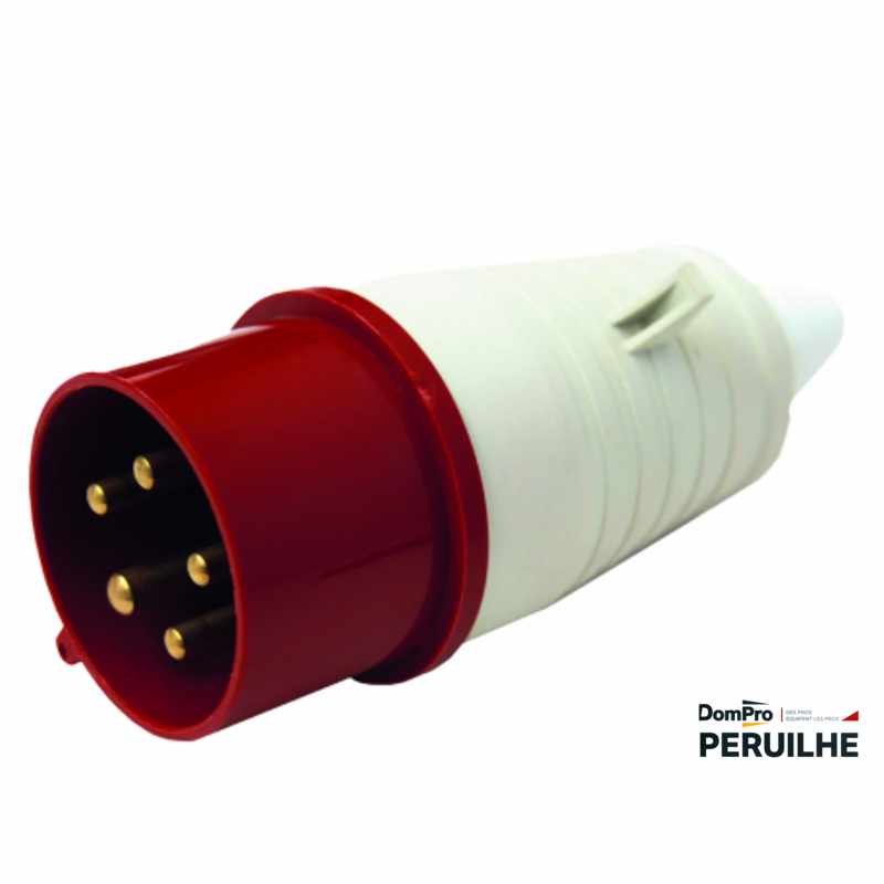Fiche mâle IEC IP44 32A 3P+T 380V | Peruilhe