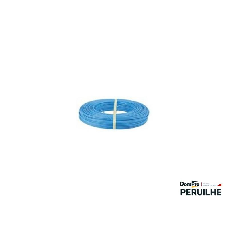 Fil rigide HO7-V-R 6 mm2 bleu 50 m | Peruilhe