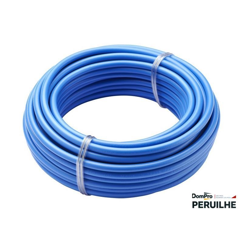 Fil rigide HO7-V-R 6mm² bleu 50m | Peruilhe