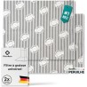 Filtre hotte blanc 57x47 Lot de 2 | Peruilhe