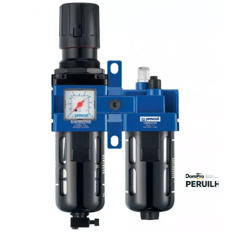 Filtre mano-régul-lubrificateur 1/4 Prevost | Peruilhe
