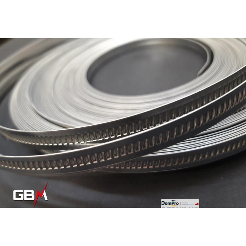 Collier de serrage bande ajourée 8 mm 25 m | Peruilhe