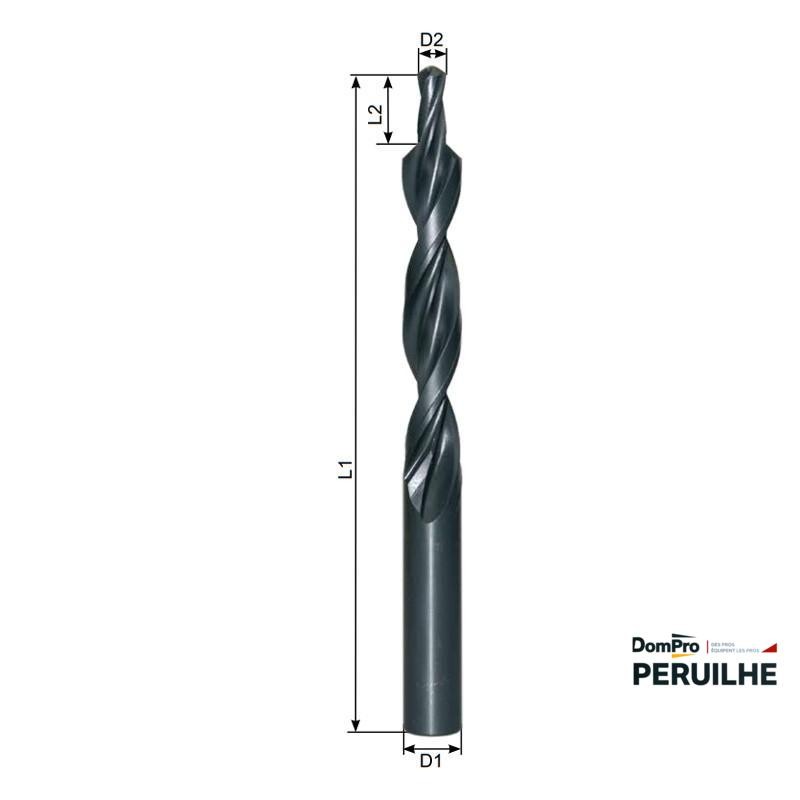 Foret métal HSS pointe étagée D 5,5 | Peruilhe