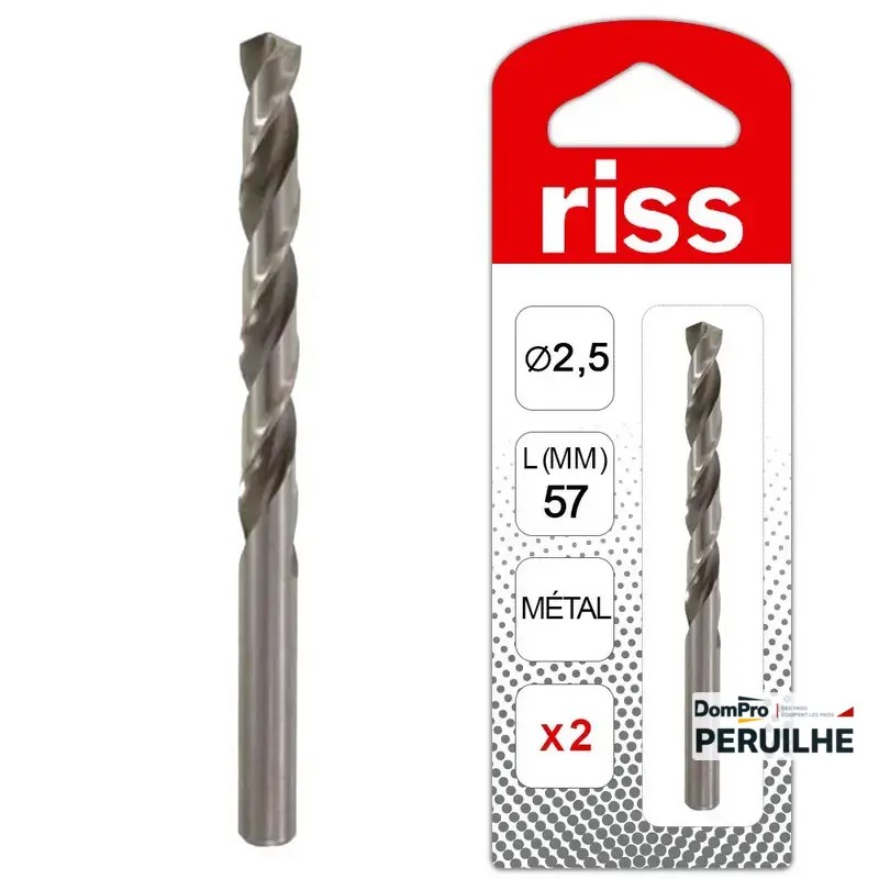 Foret métal HSS Co 5% D 4,2 mm lot 2 | Peruilhe