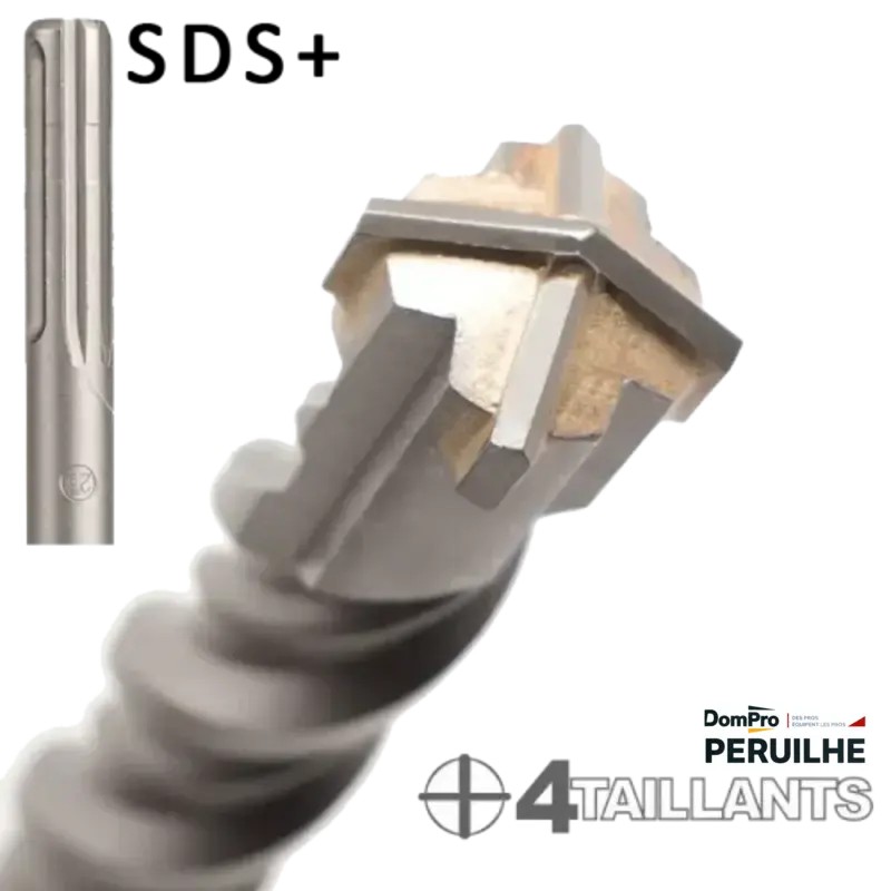 Foret SDS+ 4 taillants D16x150/210mm | Peruilhe
