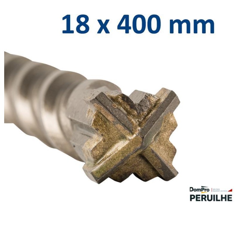 Foret SDS+ 4 taillants D18x400mm | Peruilhe