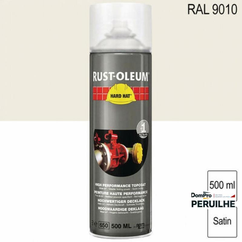Couche de finition Hard Hat RAL 9010 500ml | Peruilhe