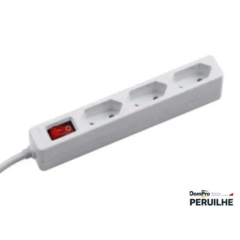 Multiprises Electraline 7 prises 1,5m | Peruilhe