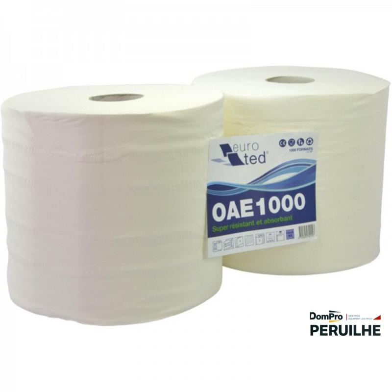 Bobine pure ouate blanche 1000F 24x30 cm | Peruilhe