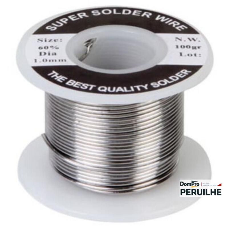 Bobine fil d'étain 1.0 mm 80g | Peruilhe