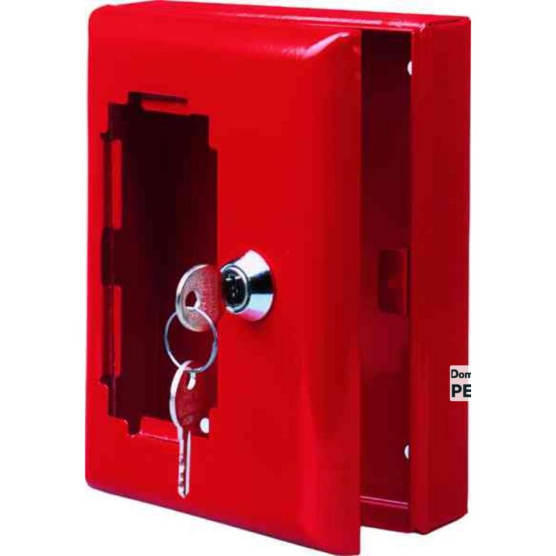 Boîte à clés de secours acier rouge | Peruilhe