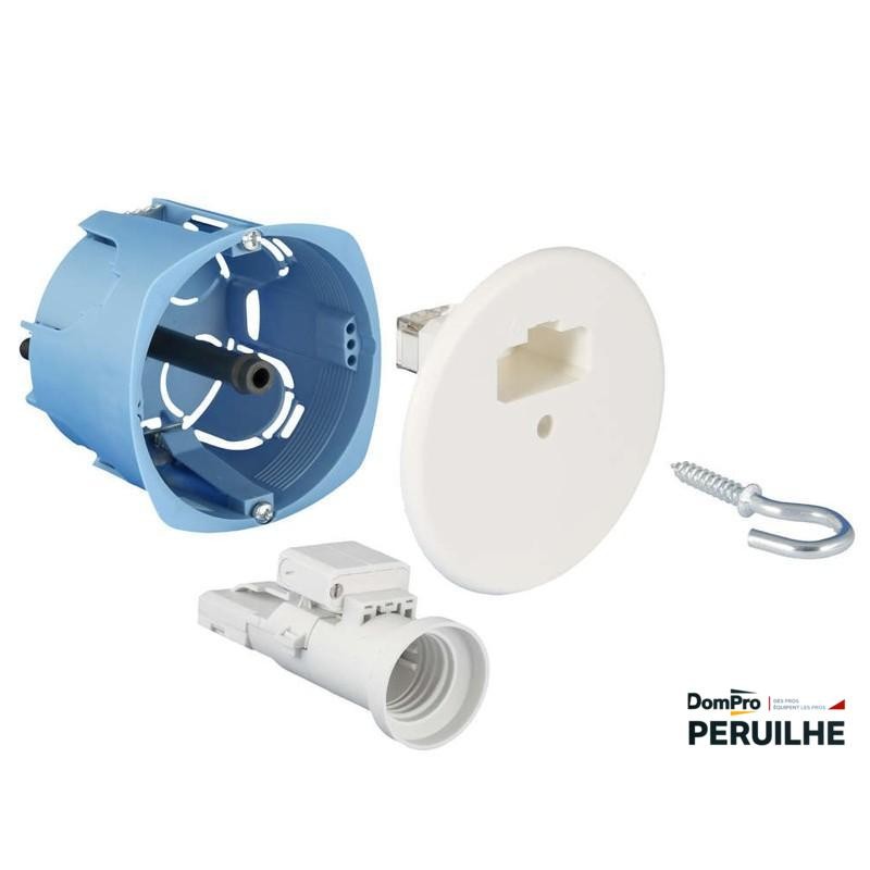 Kit point de centre placo DCL Ø67 mm + douille E27 | Peruilh
