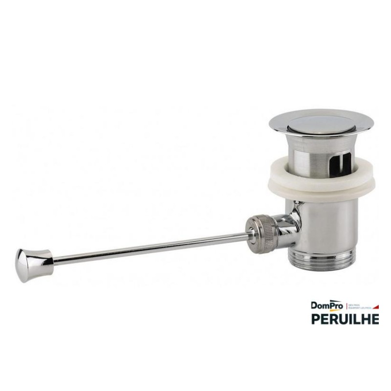 Bonde lavabo laiton à tirette avec trop-plein | Peruilhe