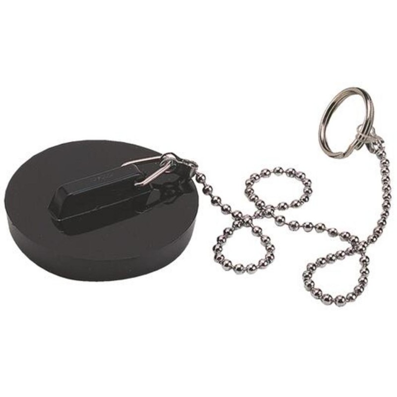 Bouchon PVC vidage 60-65 mm avec chaînette | Peruilhe