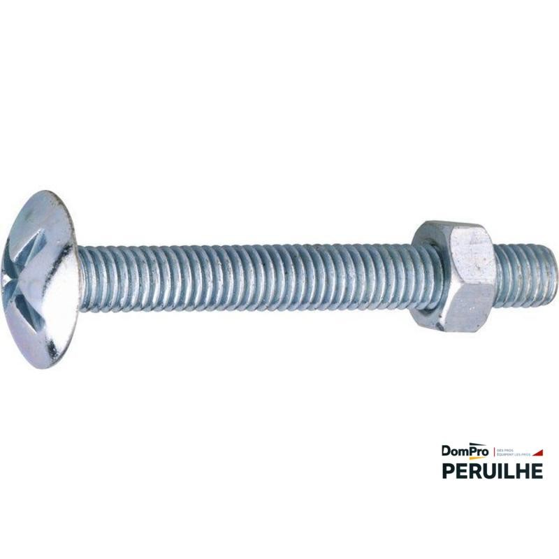 Boulon poêlier 6x16 zingué boîte 200 | Peruilhe