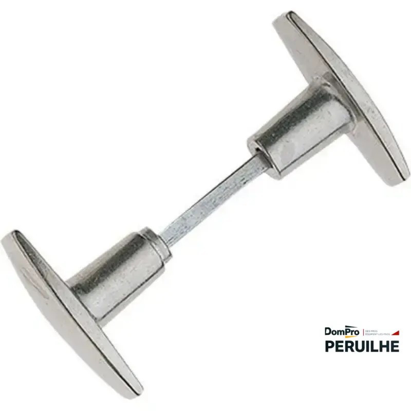 Bouton double porte aluminium 6x93 mm | Peruilhe