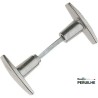 Bouton double porte aluminium 6x93 mm | Peruilhe
