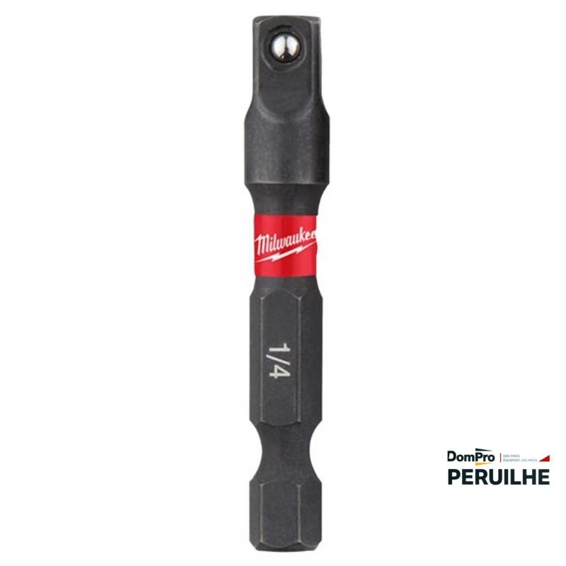 Adaptateur Shockwave Carré 1/4" Hex 1/4" | Peruilhe