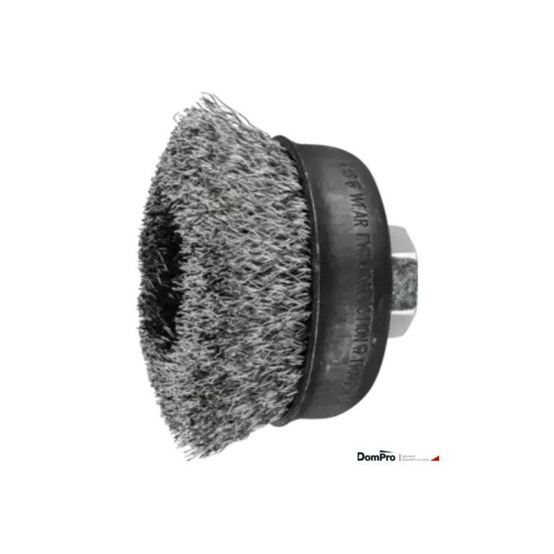 Brosse boisseau inox Ø75 mm M14 | Peruilhe