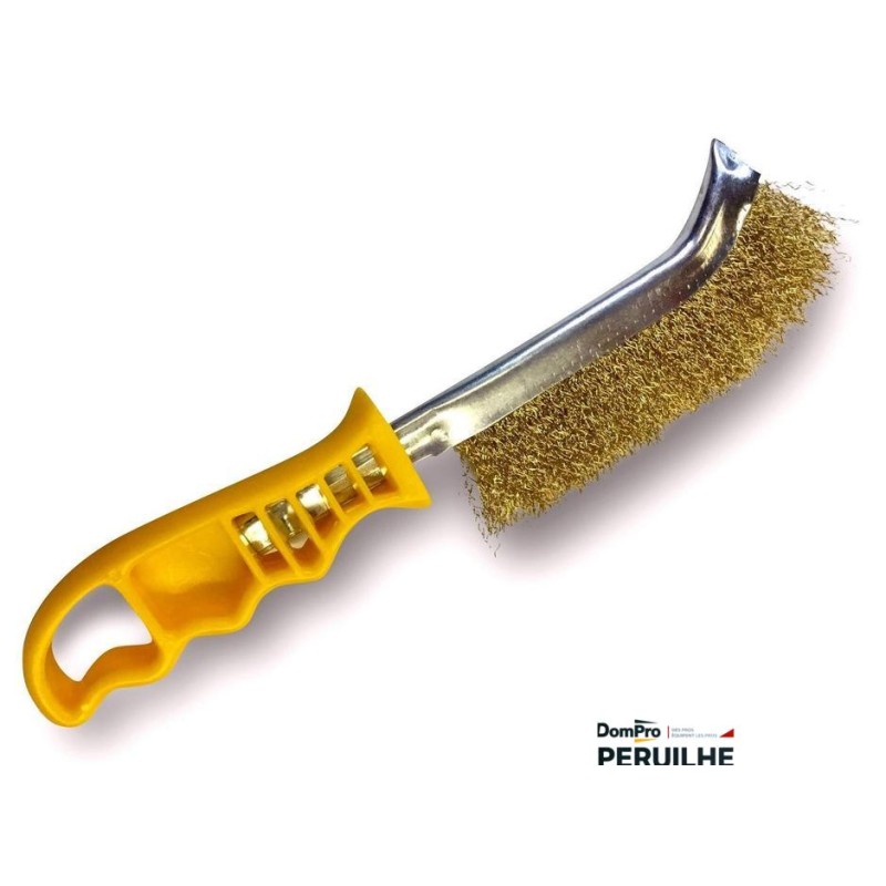 Brosse convexe acier laitonné | Peruilhe