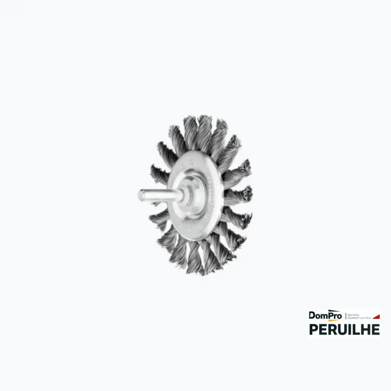 Brosse plate torsadée RBG Ø76x6 mm | Peruilhe