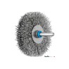 Brosse plate inox Ø70x15 mm, tige 6 mm | Peruilhe