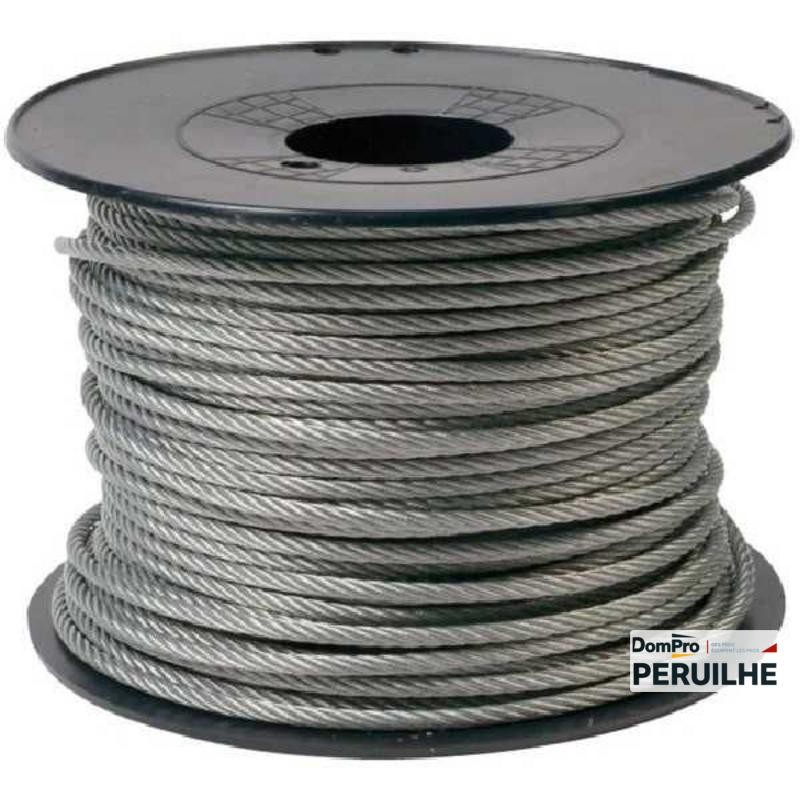 Câble acier galvanisé 7x19 Ø8 mm | Peruilhe