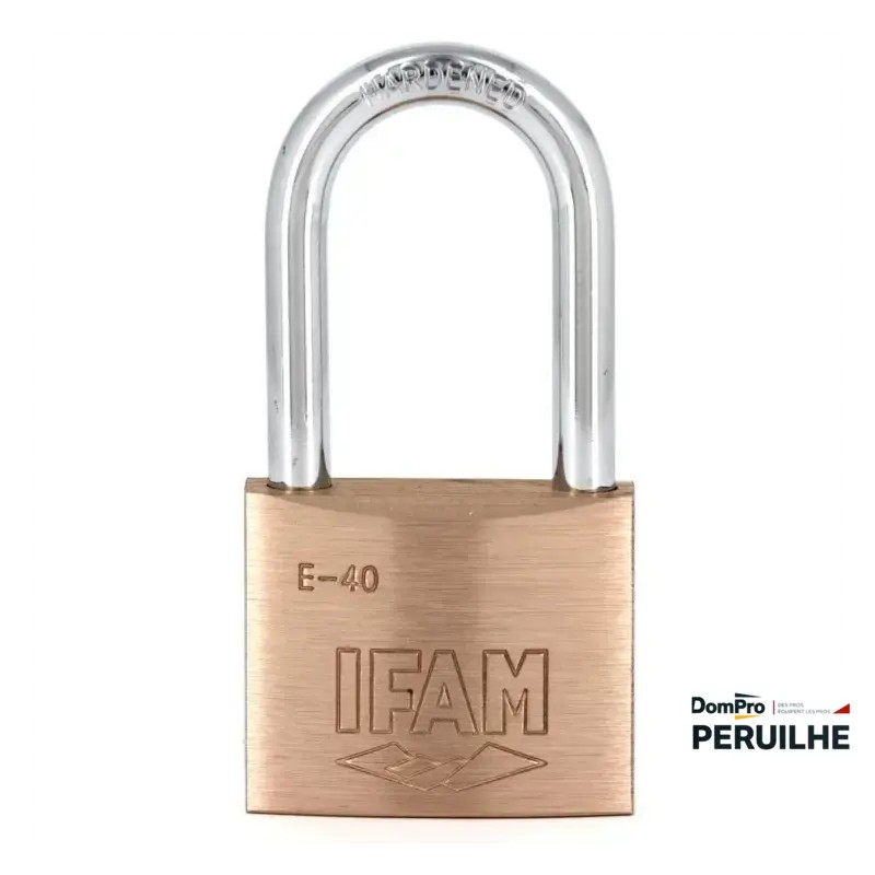 Cadenas laiton 40 mm à anse haute IFAM E40LS | Peruilhe