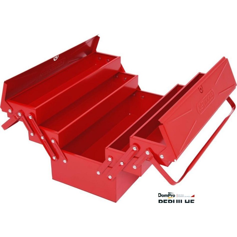 Caisse à outils métallique 5 compartiments | Peruilhe