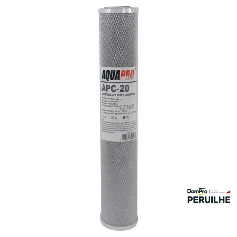 Cartouche charbon actif 20" 1µ | Peruilhe