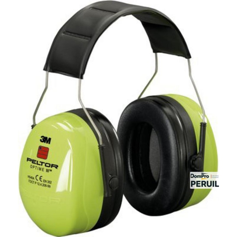 3M Peltor Optime III Casque antibruit Vert | Peruilhe