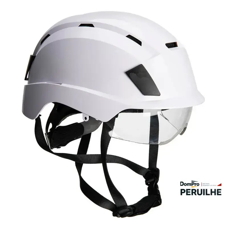 Casque à visière intégrée blanc | Peruilhe