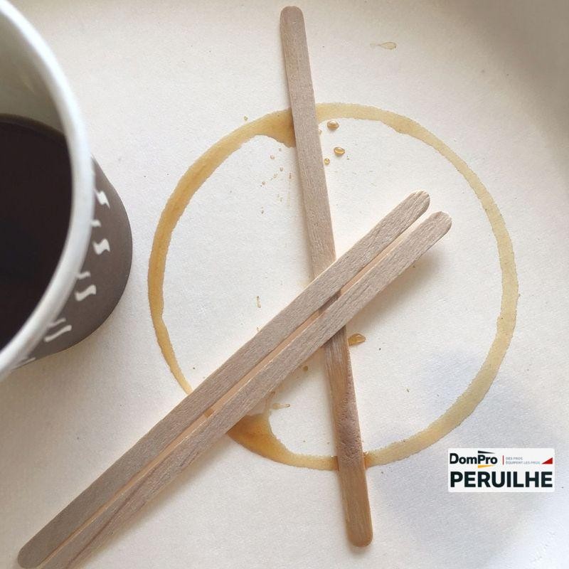Agitateur café bois 11cm - boîte 2000 | Peruilhe